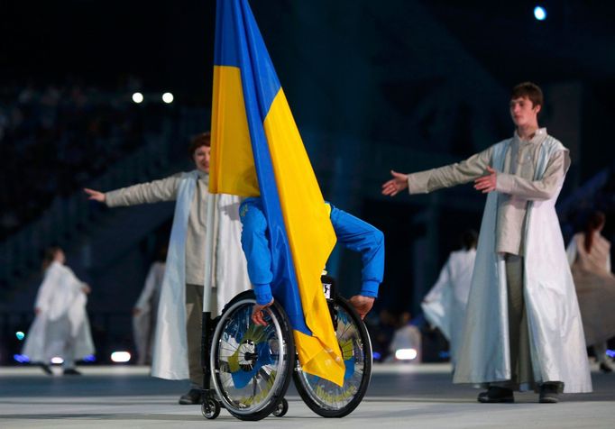 Paralympiáda Soči 2014: slavnostní zahájení (Ukrajina, Michailo Tkačenko)