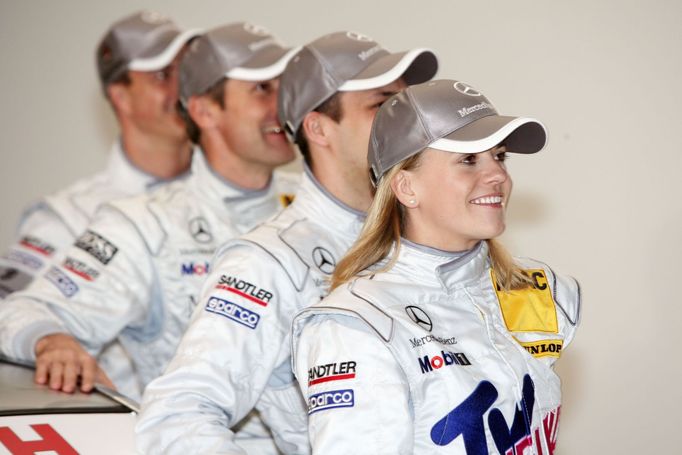 Susie Wolffová, Ralf Schumacher, Bernd Schneider a Gary Paffett (2008)