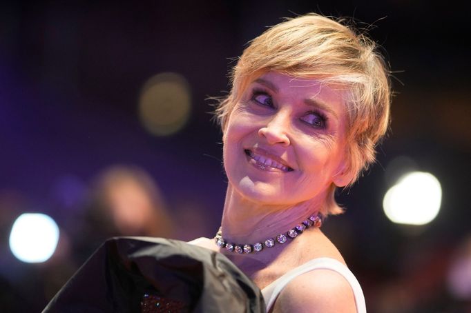 Scorseseho na festivalu doprovodila herečka Sharon Stone.