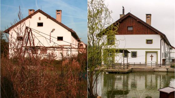 Fotky: Chátrající prasečák si přestavěl na malou zoo. Chová v ní daňky i muflony