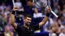 Novak Djokovič v utkání 3. kola US Open 2025