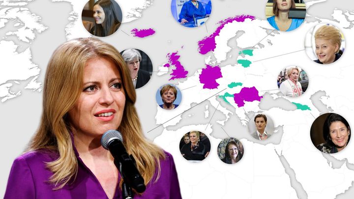 Grafika: Zuzana Čaputová a ty další. Podívejte se, kde ve světě vládnou ženy