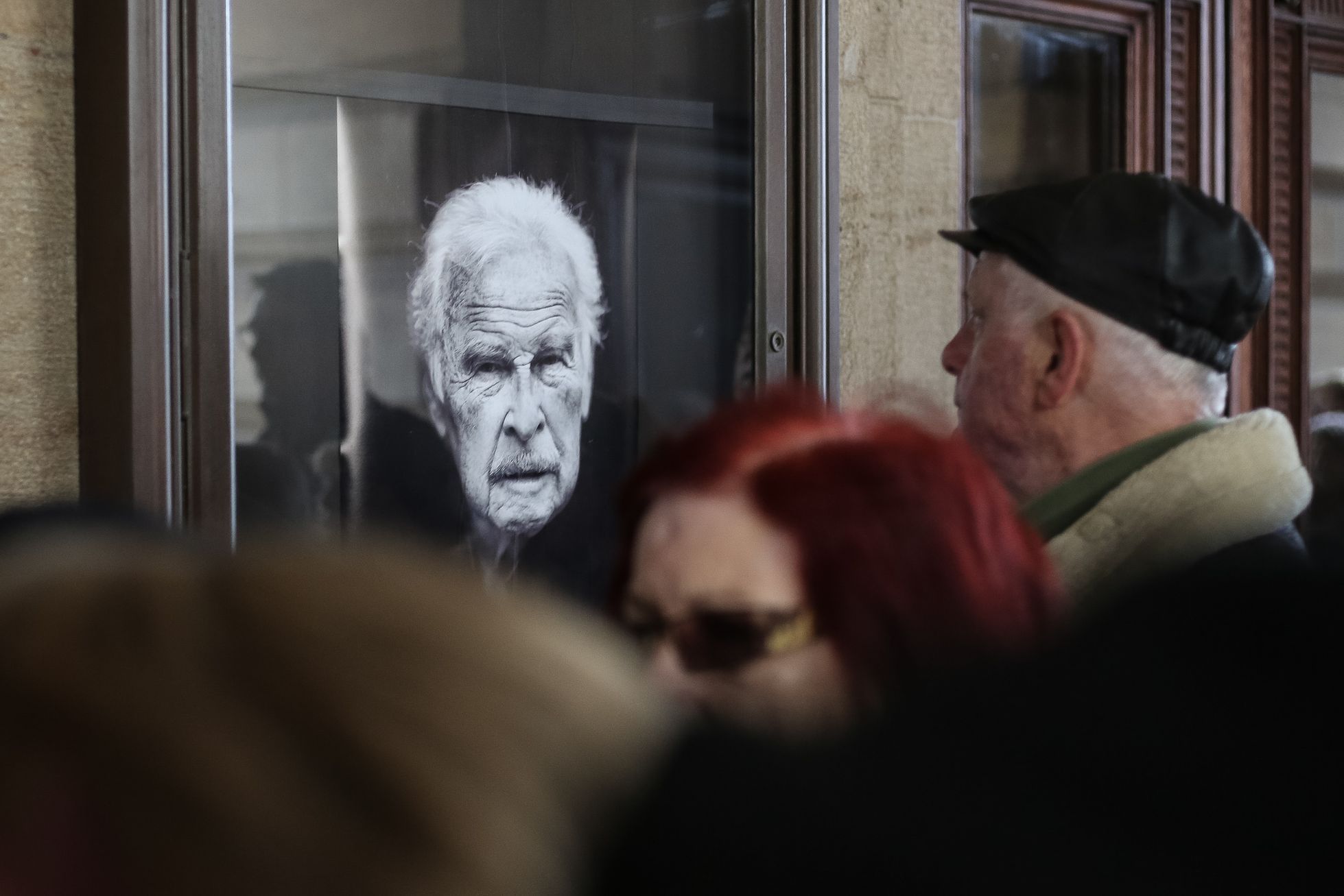 Pohřeb herce Ludka Munzara, Národní divadlo, 1. 2. 2019