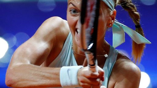 Petra Kvitová na turnaji ve Suttgartu 2019