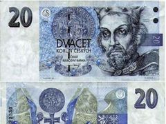 Nová česká dvacetikoruna z roku 1993 vydržela v oběhu jen patnáct let, než ji zcela nahradila mince.