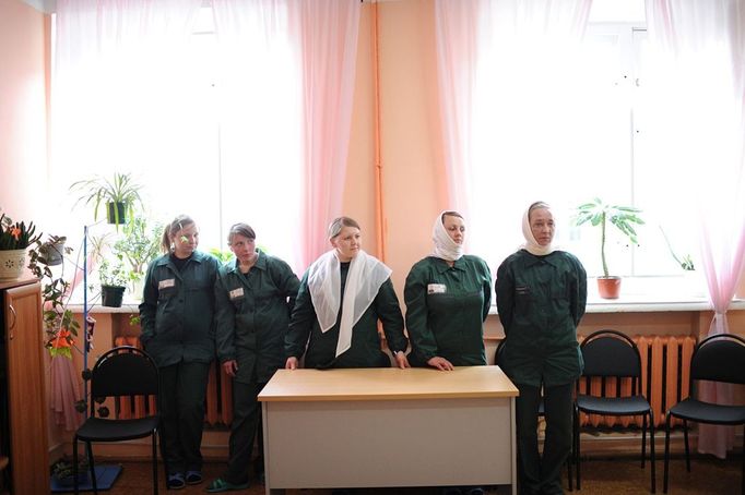 Female Penal Colony No. 3 of UFSIN for Ivanov region 1103506 Russia, Kineshma. 04/24/2012 Inmates at the Female Penal Colony No. 3 of the Administration of the Federal Penitentiary Service (UFSIN) of Russia for the Ivanov region.