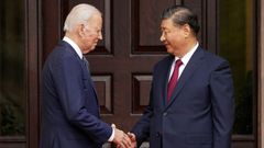 Americký prezident Joe Biden, čínský prezident Si Ťin-pching