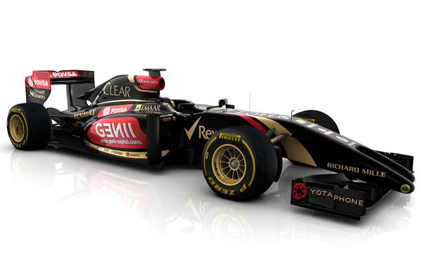 Lotus převedl nový typ E22 zatím jen v obrázcích, na trať se vůz kvůli jakýmsi vývojovým problémům ještě nedostal. Jeho "dvojitý kel" navíc studují komisaři FIA, jestli náhodou neporušil technické předpisy. U Marussie se zatím neodvážili pustit do světa ani nákres stroje pro rok 2014. | Foto: Lotus F1 Team via Twitter