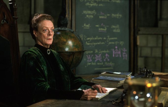 Maggie Smith v prvním dílu Harryho Pottera z roku 2001.