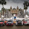 Rallye Monte Carlo 2018: Citroën C3 WRC, Hyundai i20 Coupe WRC, Ford Fiesta WRC a 	Toyota Yaris WRC