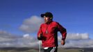 : Marathon runner Gladys Tejeda, the first Peruvian athlete who qualified for the 2012 London Olympic Games, runs during her training in the Andean province of Junin May 15, 2012. A private company will take Gladys' mother Marcelina Pucuhuaranga, 69, to London as part of the "Thank you Mom" program. For Pucuhuaranga, who received her first passport, it will be the first time travelling out of Peru. The program will take about 120 mothers of different athletes around the world to attend the games. Tejeda, the youngest of nine children, returned to her hometown to visit her mother and to focus on training where she will run more than 20 km every day in the highlands (over 4,105 meters above sea level). Picture taken May 15, 2012. REUTERS/Pilar Olivares(PERU - Tags: SPORT ATHLETICS OLYMPICS) Published: Kvě. 17, 2012, 6:35 odp.