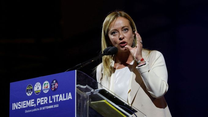 Giorgia Meloniová, předsedkyně strany Bratři Itálie