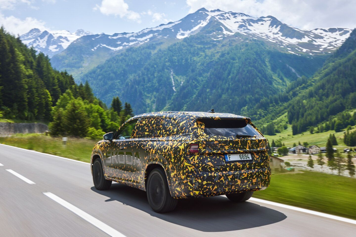 Škoda Kodiaq 2. generace maskování