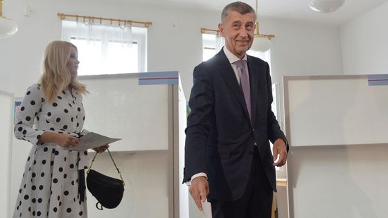 Andrej Babiš u voleb do Evropského parlamentu.