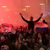 Chorvatští fanoušci v Záhřebu sledují zápas o 3. místo na MS 2022 Chorvatsko - Maroko