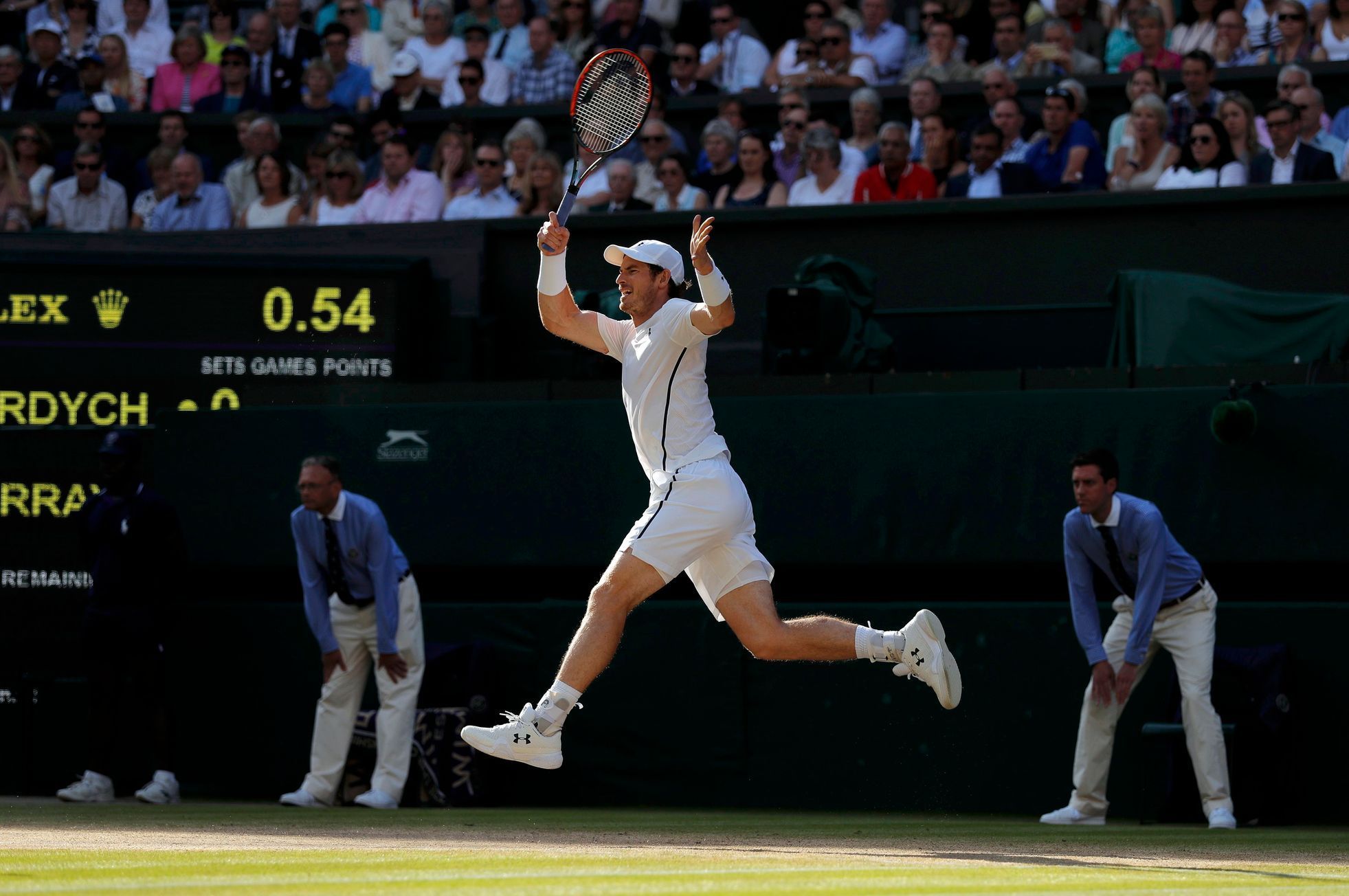 Andy Murray v semifinále Wimbledonu 2016