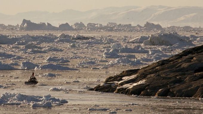 Ilustrační foto z pobřeží Grónska.