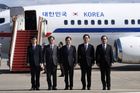 Jihokorejská delegace přiletěla do KLDR, diplomaté povečeřeli s Kimem