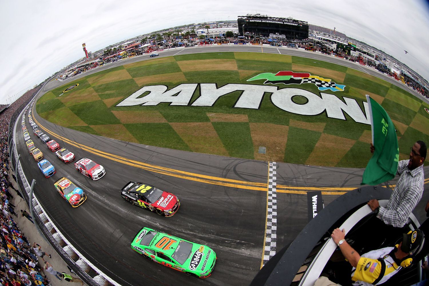NASCAR, Daytona 500 2013: Danica Patricková a Jeff Gordon