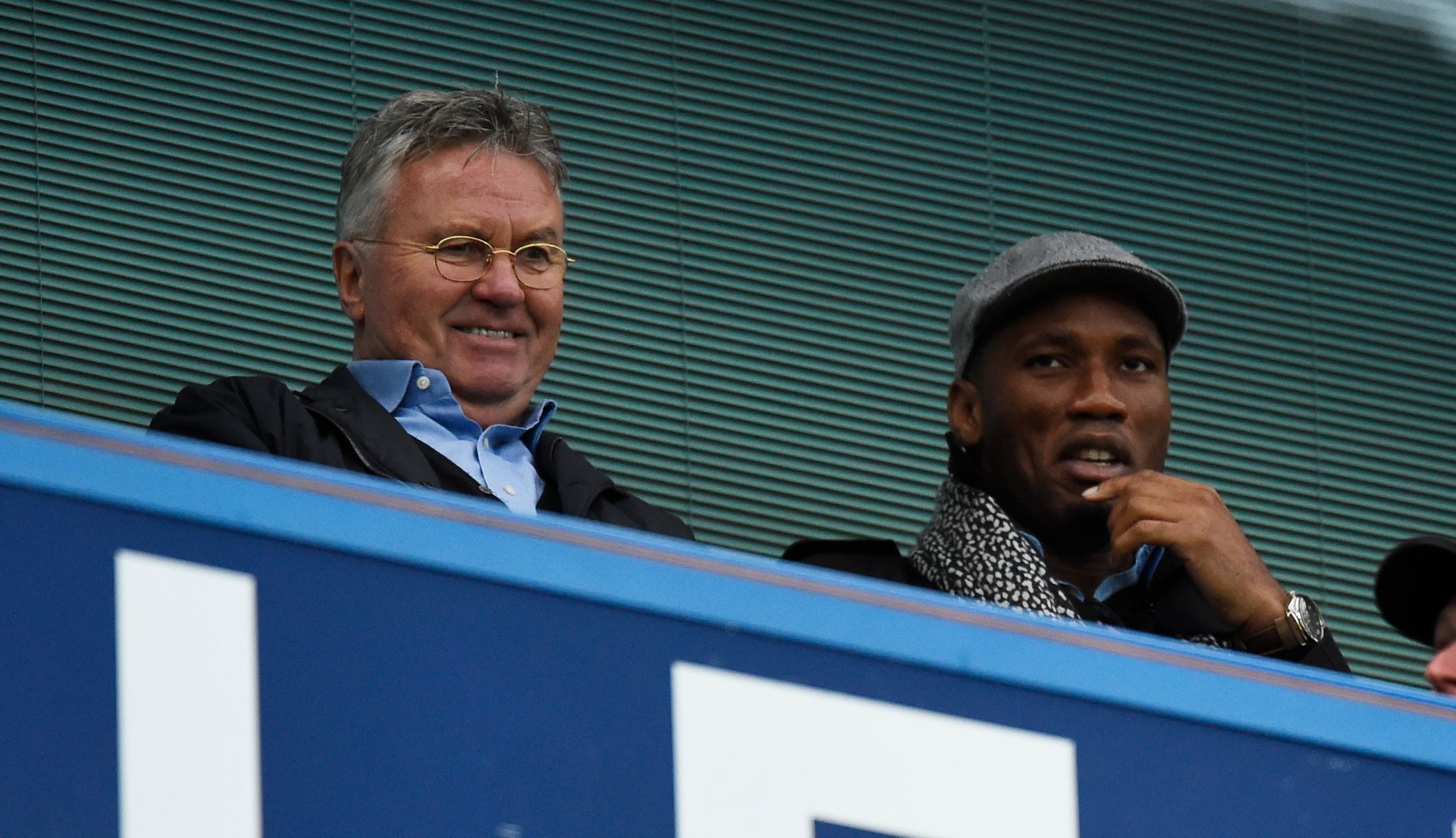 Guus Hiddink a Didier Drogba