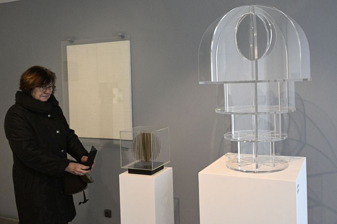 Snímek z výstavy děl Tomáše Rajlicha v Museu Kampa.