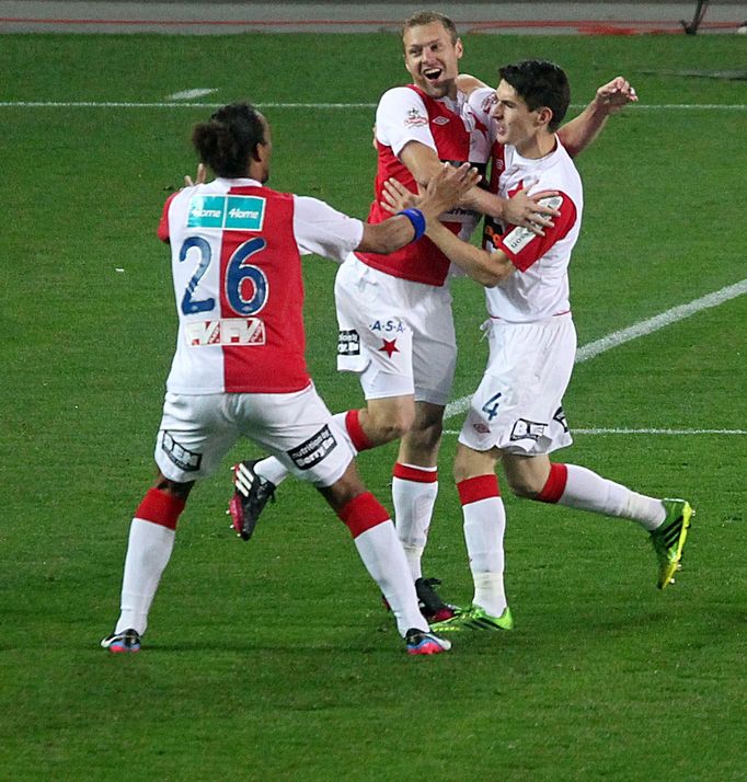 Gambrinus liga: Slavia vs. Příbram (Hrubý, Neves, Piták)