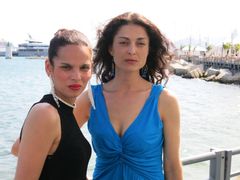 Klaudie Dudová a Mária Ferencová-Zajacová na festivalu v Cannes.