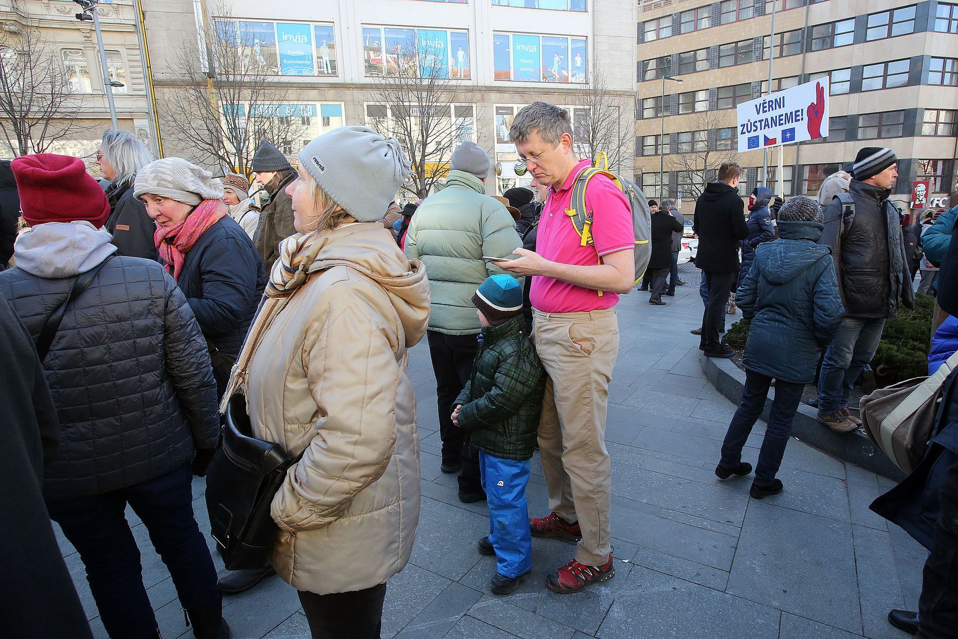 Demonstrace 25.února 2018 v Praze