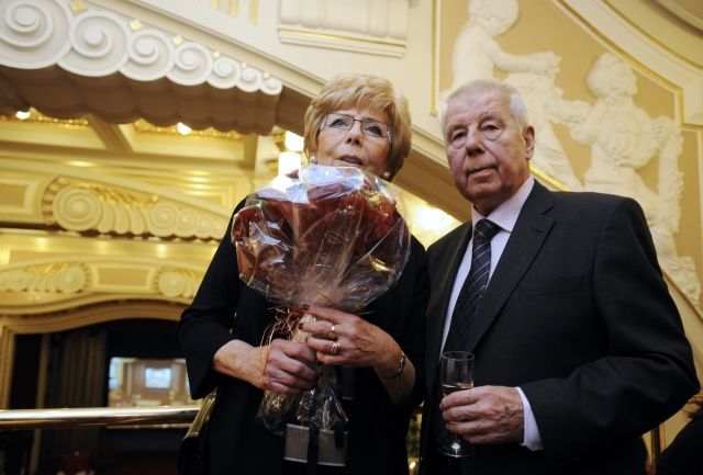 Josef Masopust (80) a manželka