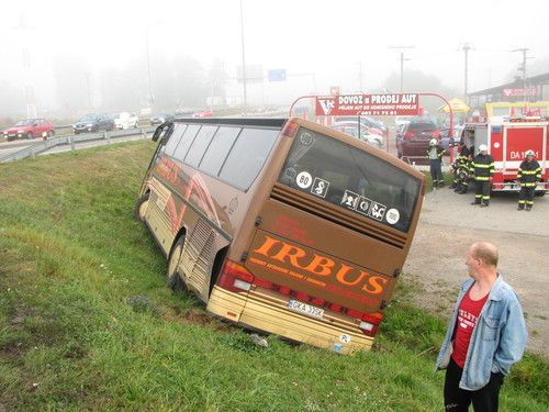 Nehoda autobusu na Blansku