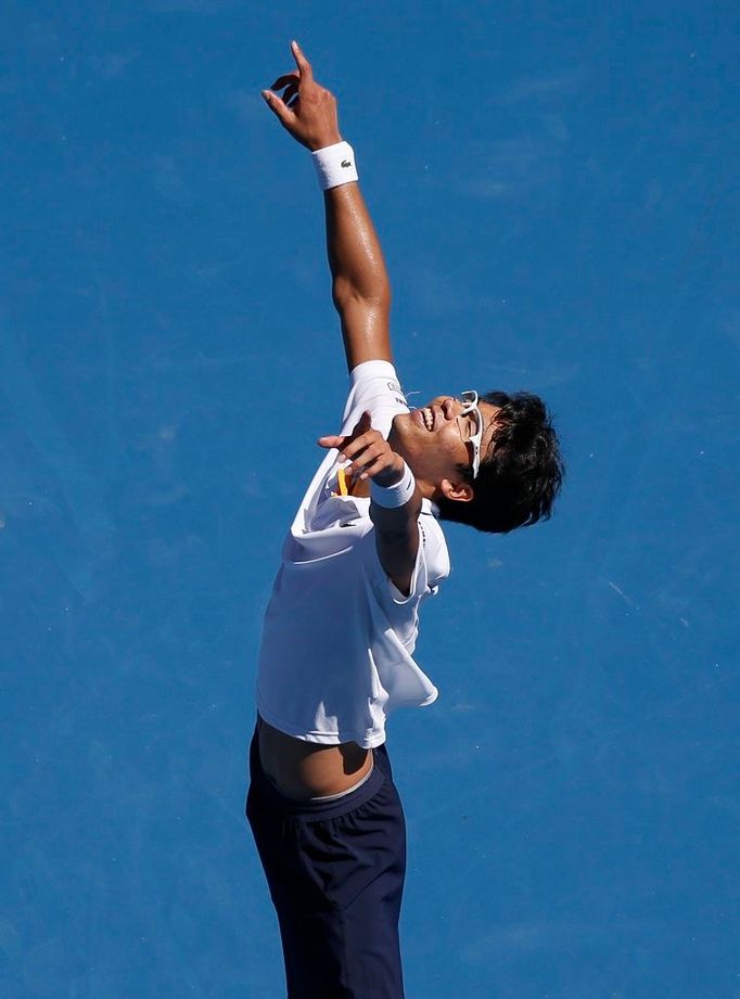 Jihokorejský tenista Čong-Hjon na Australian Open 2018