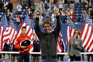Rafael Nadal slaví titul na US Open 2013