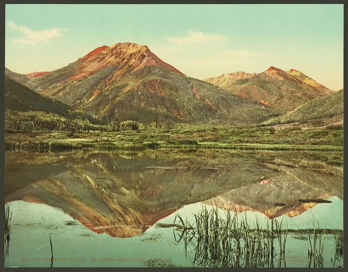 Historické fotky, fotochrom. Colorado krátce po odeznění zlaté horečky 1890-1905.