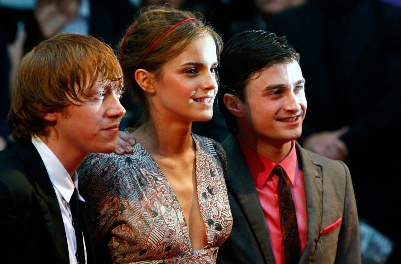 Premiéra filmu Harry Potter a Princ dvojí krve - Rupert Grint, Emma Watson a Daniel Radcliffe