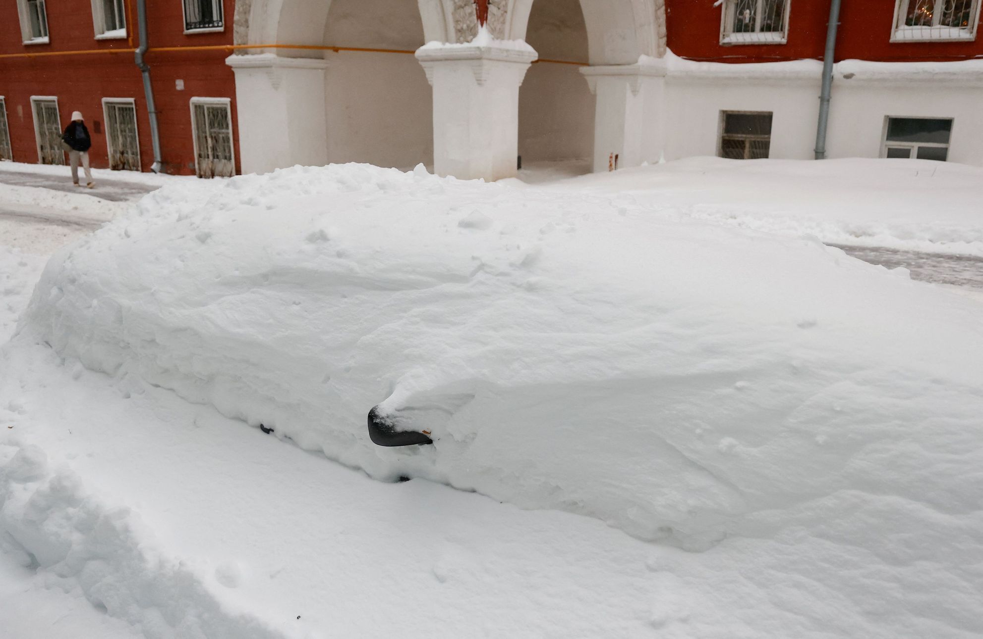Moskva, Rusko, sníh
