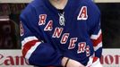 Český útočník Jaromír Jágr z New Yorku Rangers po posledním zápase základní části NHL, kdy se mu nepodařilo vrátit do čela kanadského bodování soutěže.