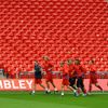 Wembley - trénink českých fotbalistů