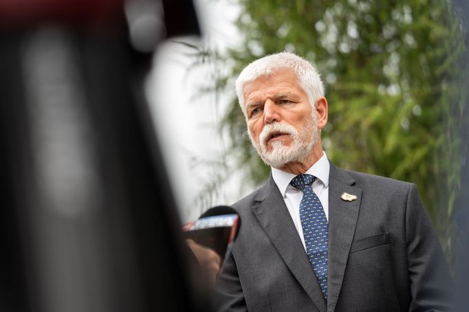 Prezident Petr Pavel na tiskovém brífinku po Bledském strategickém fóru ve Slovinsku