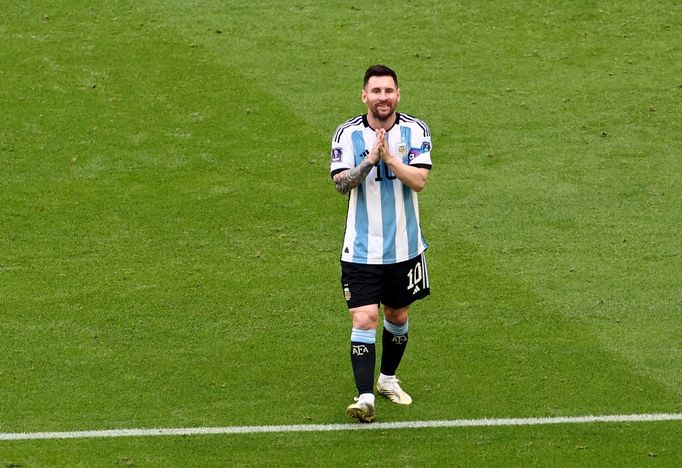 Lionel Messi v zápase Argentina - Saúdská Arábie na MS 2022