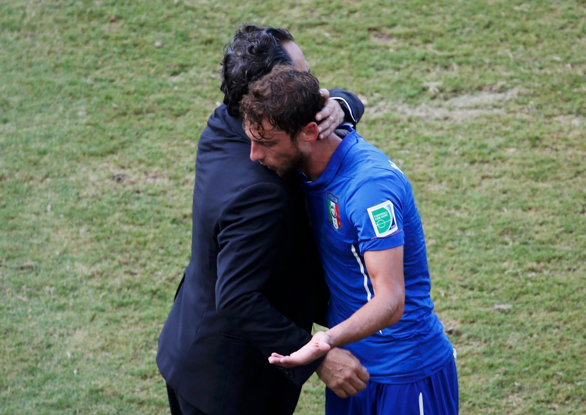 MS 2014, Uruguay-Itálie:Cesare Prandelli a Claudio Marchisio