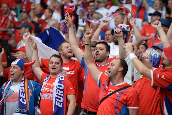 Euro 2016, Česko-Španělsko: čeští fanoušci