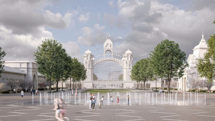Nová tvář a jasný směr. Jak vypadá návrh veřejného prostoru před Výstavištěm Praha; Zdroj foto: Architektonické studio Perspektiv - Kristýna Stará a Barbora Kuciaková