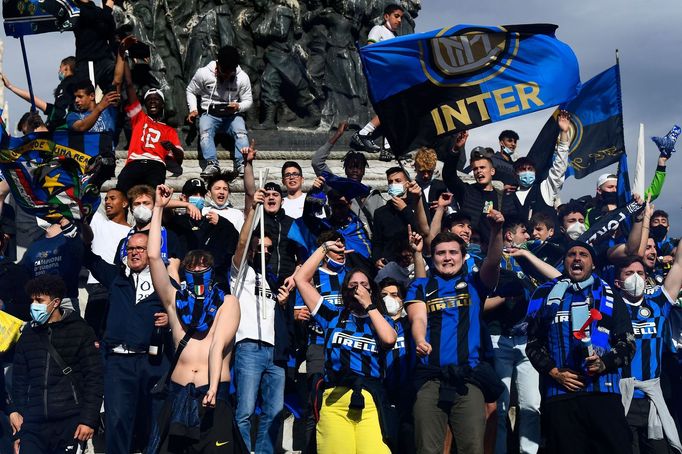 Takto slavili fanoušci Interu Milán scudetto, titul v italské Serii A