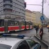 Srážka tramvaje a autobusu na Florenci