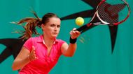 Iveta Benešová v zápase proti Nicol Vaidišové