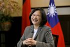 Cchaj Jing-wen prezidentka Tchaj-wan politik úsměv smích