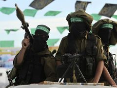Bojovníci Hamásu.