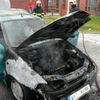 Požár auta v Kladně
