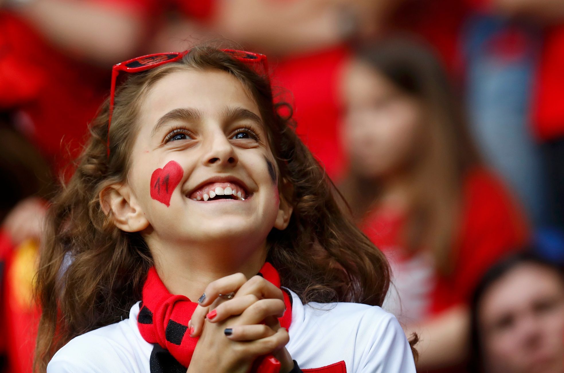 Euro 2016, Rumunsko-Albánie: albánská fanynka