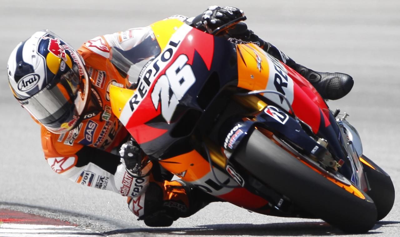 Dani pedrosa na testech v Sepangu